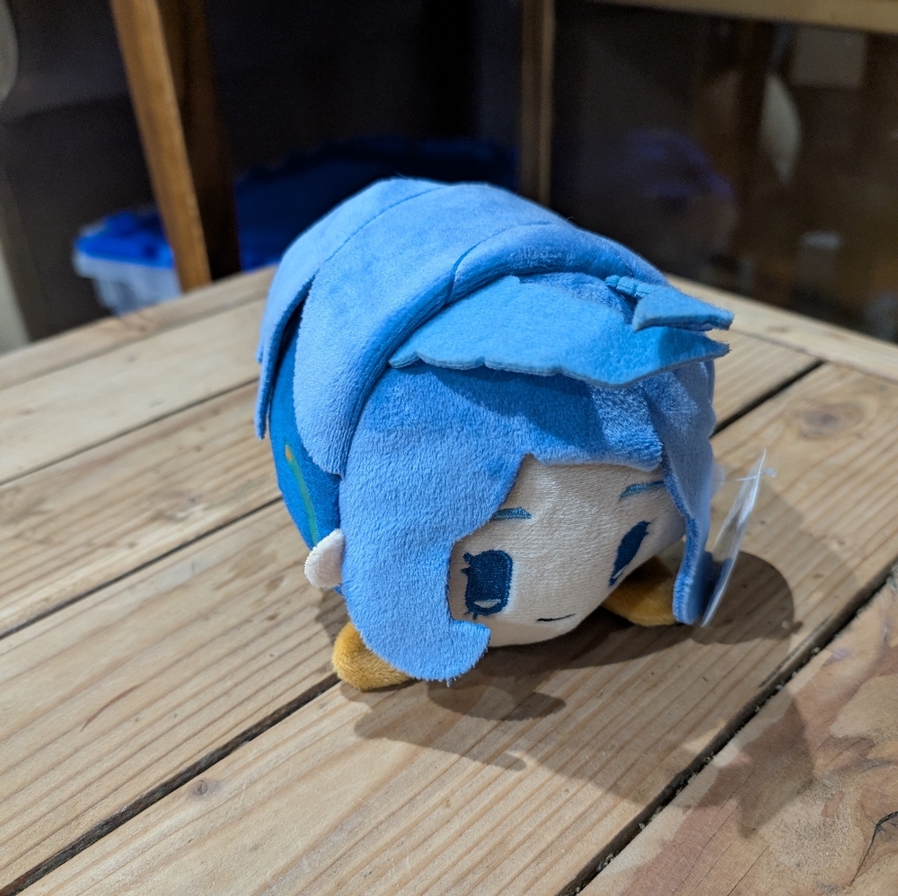 Blue Plush Toy with Brown Accents